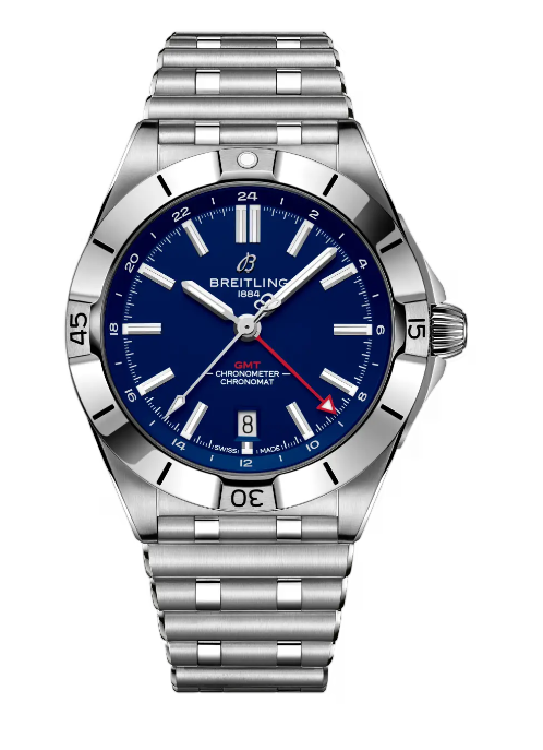 Breitling Chronomat Automatic GMT 40 NFL New York Giants Edition Replica Watch A32398C11C1A1